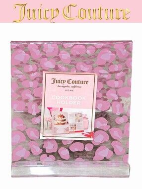 Juicy Couture Home Leopord Pattern Acrylic Cookbook Holder
